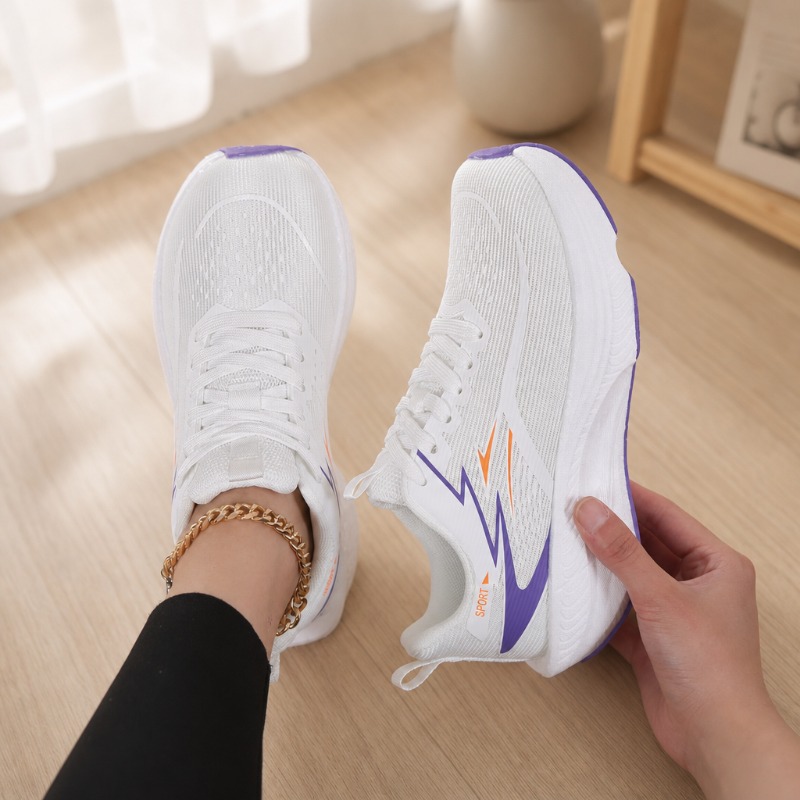 Wide Toe Box Running Sneakers - Damen-Sneaker mit breiter Zehenpartie, atmungsaktives Strick-Mesh,