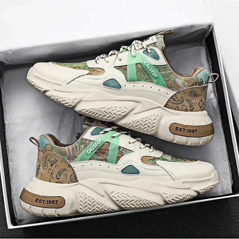 Wide Toe Box Running Sneakers - Herrenschuhe mit Breiter Zehenbox Barfuß-Trailrunning Minimalistische