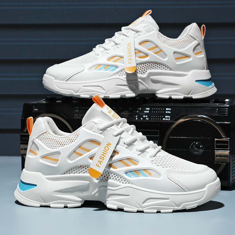 Shock Absorbing Gym Trainers - Freizeit-Schnürschuhe mit Plateausohle für den Garten,