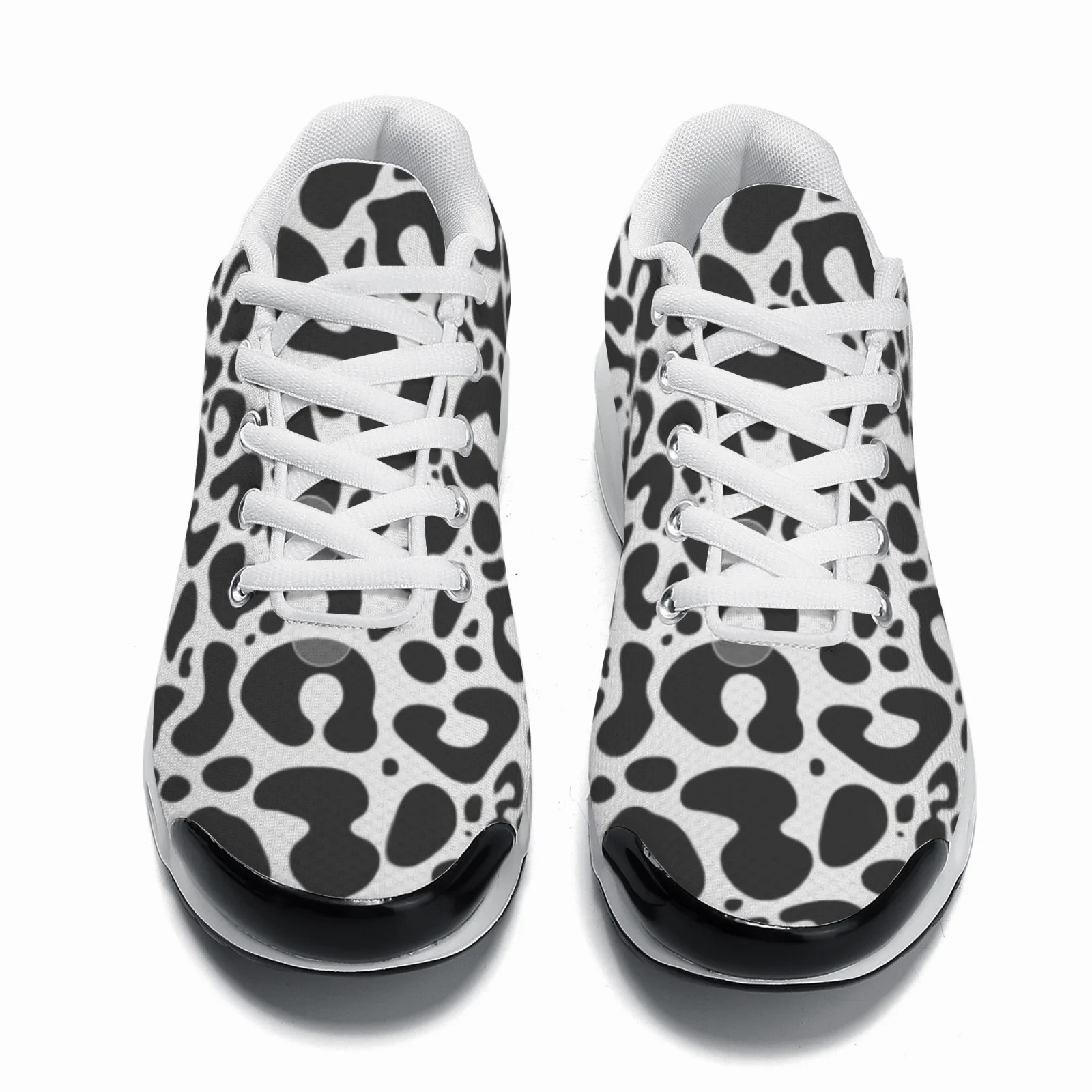 Anpassbare schwarze Leopardenm – Breathable Mesh Athletic Shoes Bewertung und Preis