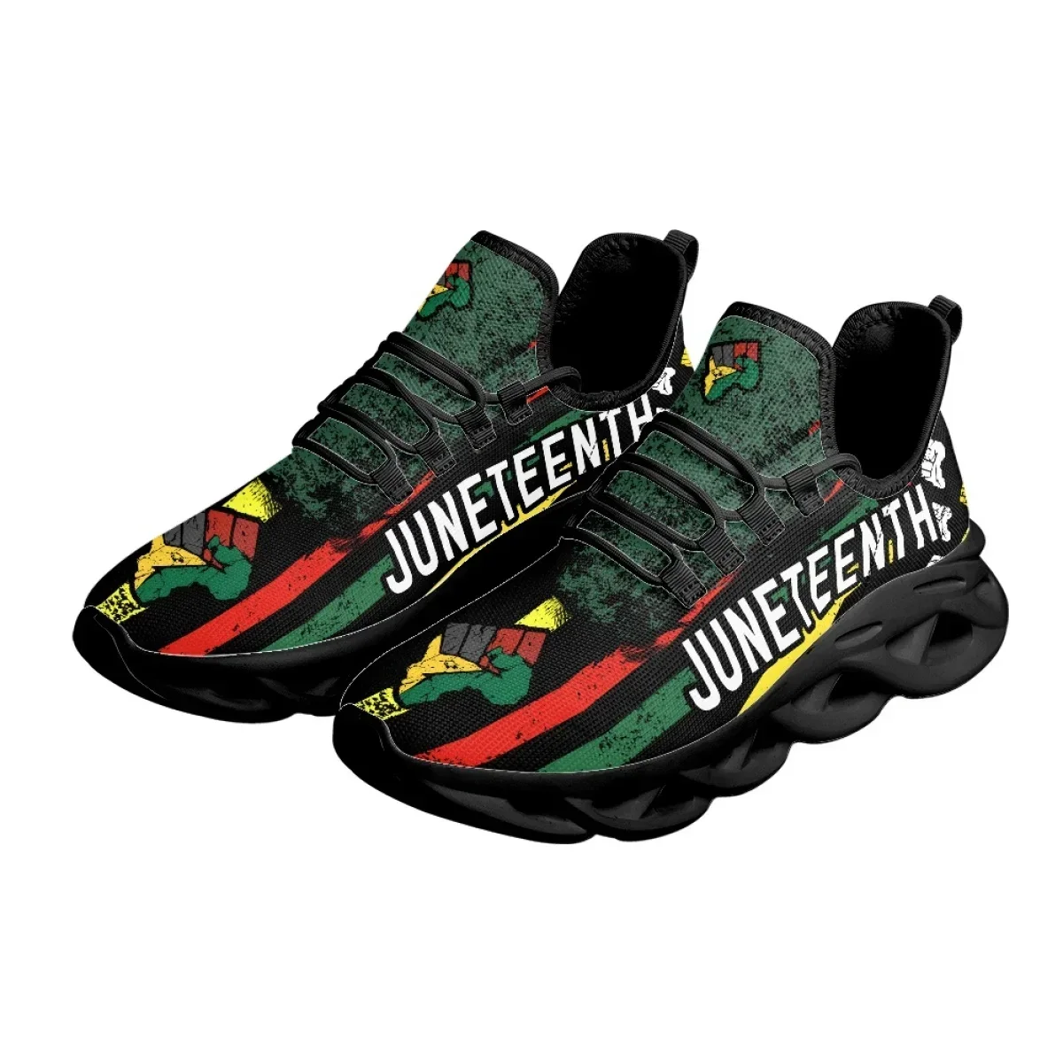 Juneteenth Mesh-Sneaker mit Au – Breathable Mesh Athletic Shoes Bewertung und Preis